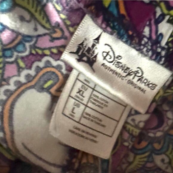 Disney Parks Hidden Mickey Mandala Paisley Lounge Pants Multicolor Boho Size L - Picture 2 of 2